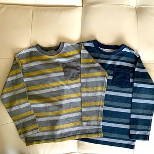 365 Kids boys size 6 pair of striped shirts